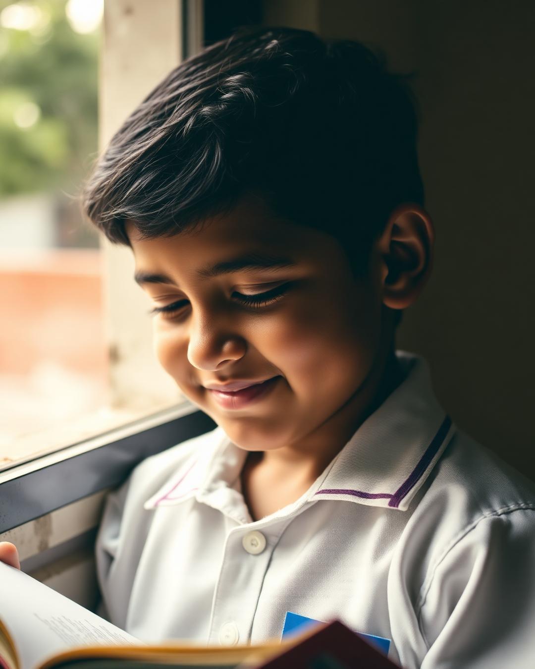 Student reading